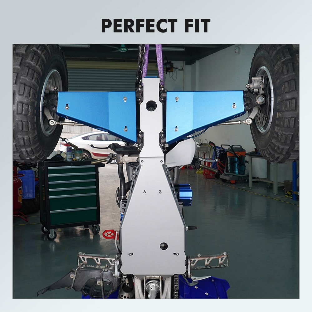 Full Chassis Glide & Swing Arm Skid Plate Protector Guard For Yamaha YFZ450R 2009-2024