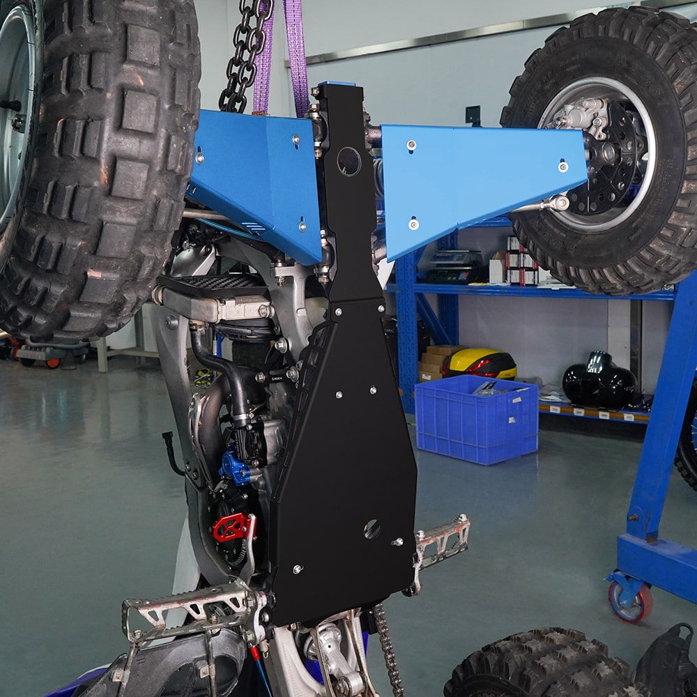 Full Chassis Glide & Swing Arm Skid Plate Protector Guard For Yamaha YFZ450R 2009-2024