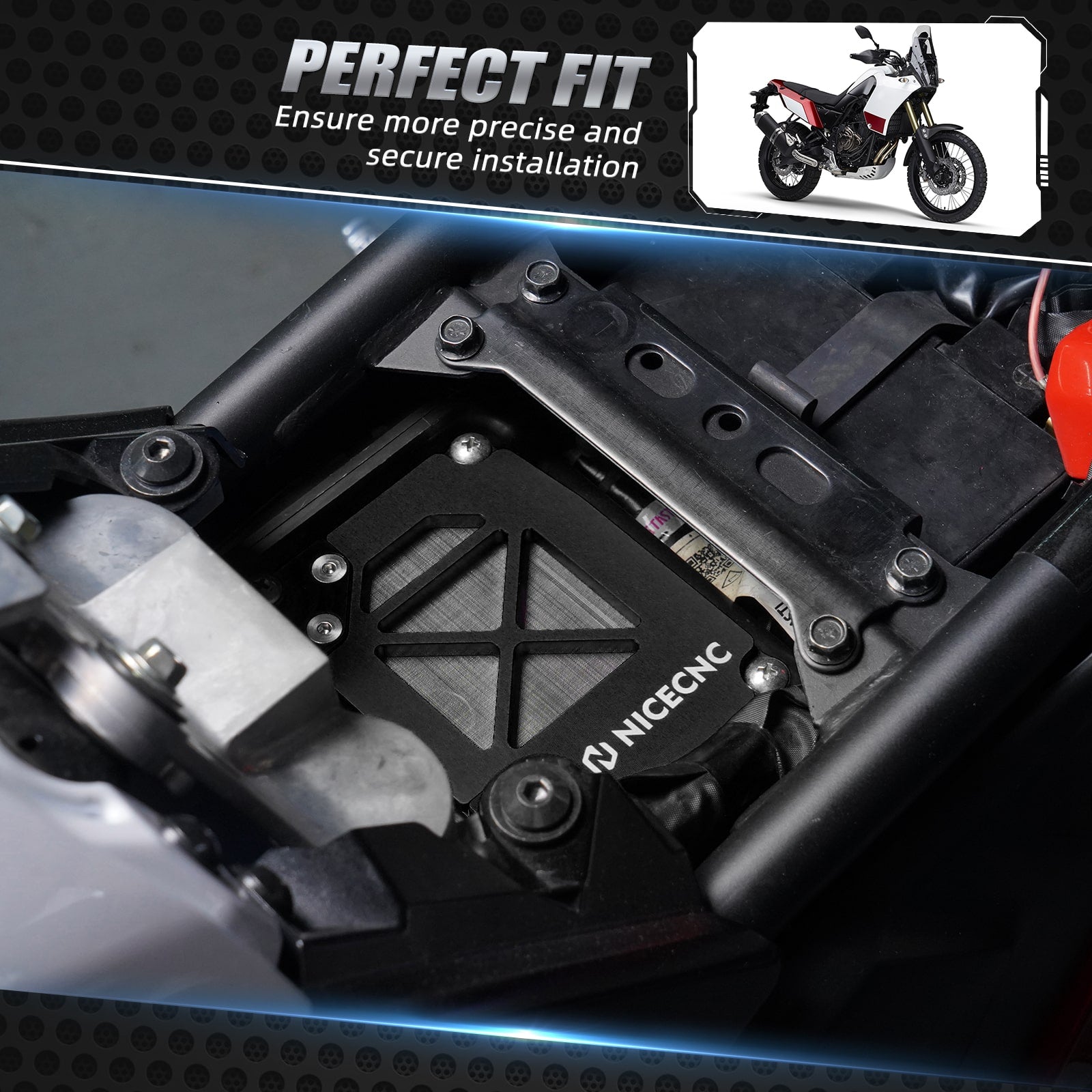 Air Filter Box Cover for Yamaha Tenere 700 XTZ07 2020-2024 Tenere 700 World Raid 2022-2023