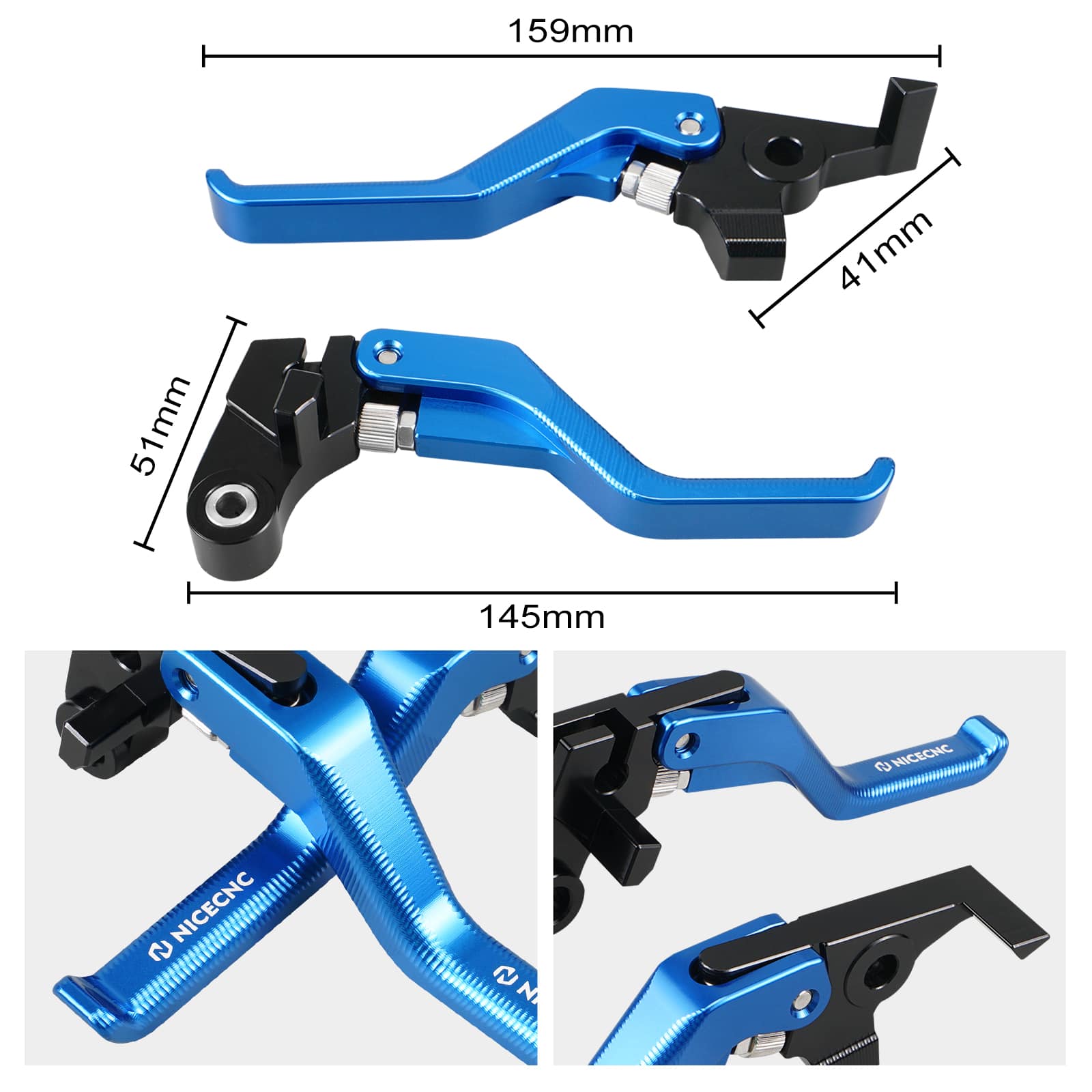 Shorty Brake Clutch Lever for Yamaha Tenere700 / XTZ700 2019-2024 XSR700 2018-2024 MT-07 2018-2020