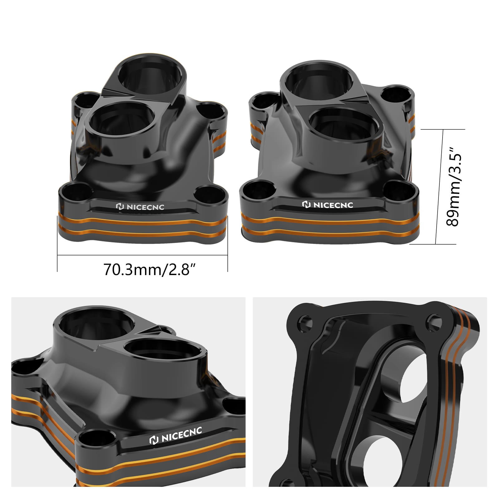 M8 Lifter Tappet Block Covers For Harley Road King Electra Street Glide Ultra Limited