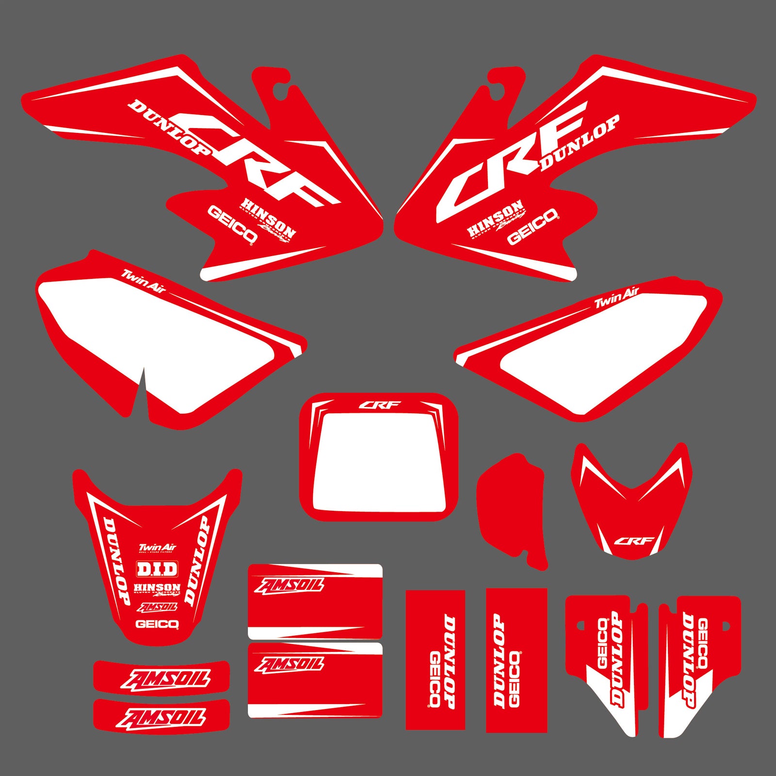 Team Graphics Background Decal Sticker For HONDA CRF50F 2004-2012