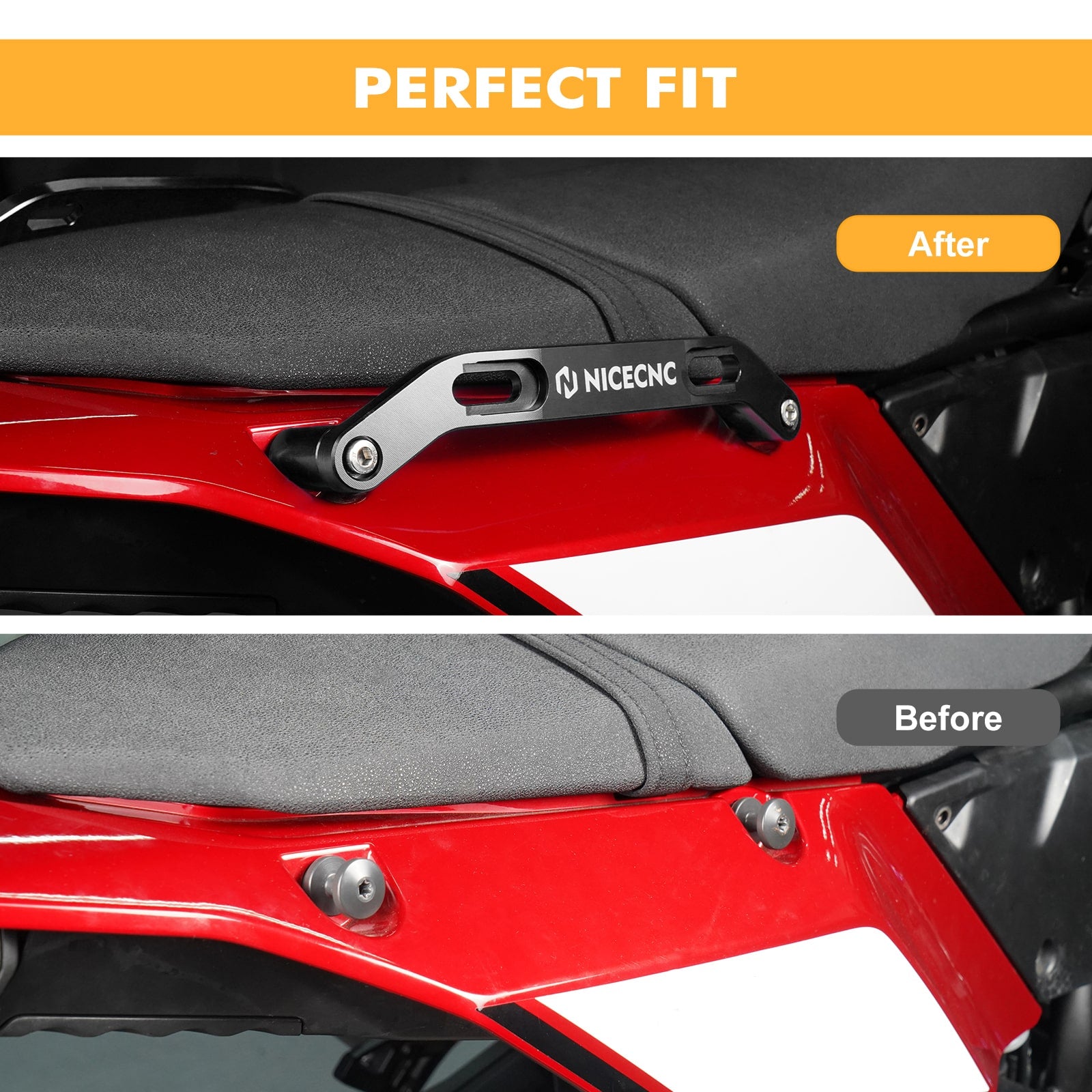 Passenger Rear Grab Handle Set For Yamaha Tenere 700 /XTZ700 2019-2023
