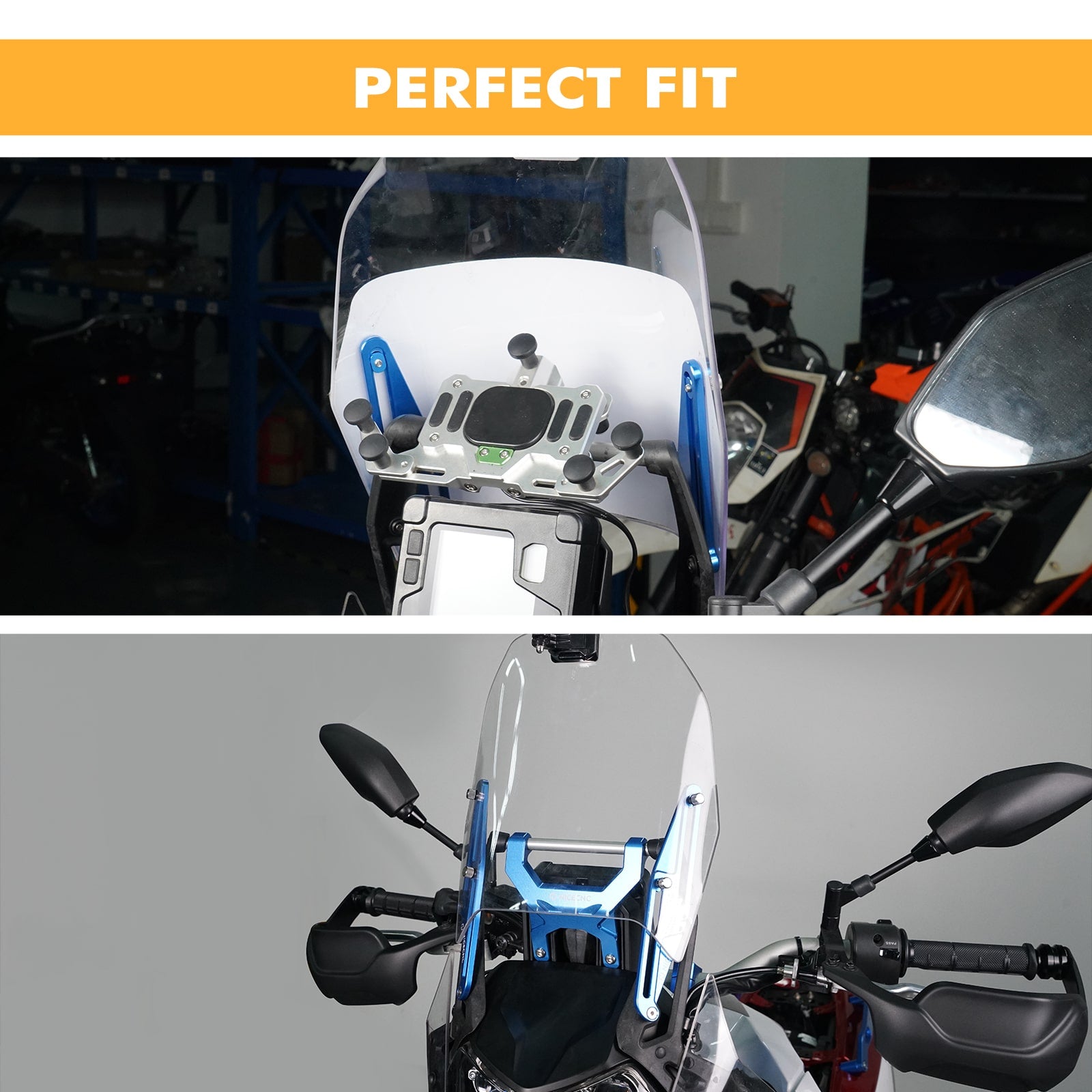 Windscreen Adjusters Windshield Bracket For Yamaha Tenere 700 /XTZ700 2019-2024