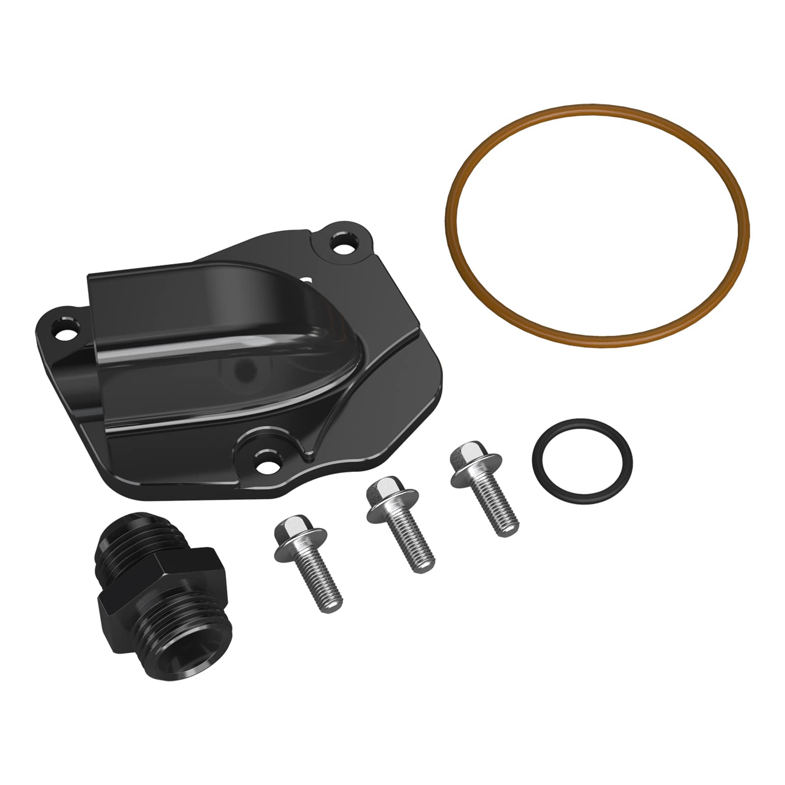Timing Chain Tensioner Plate Cover AN10 Turbo Oil Drain For Honda K20 K24