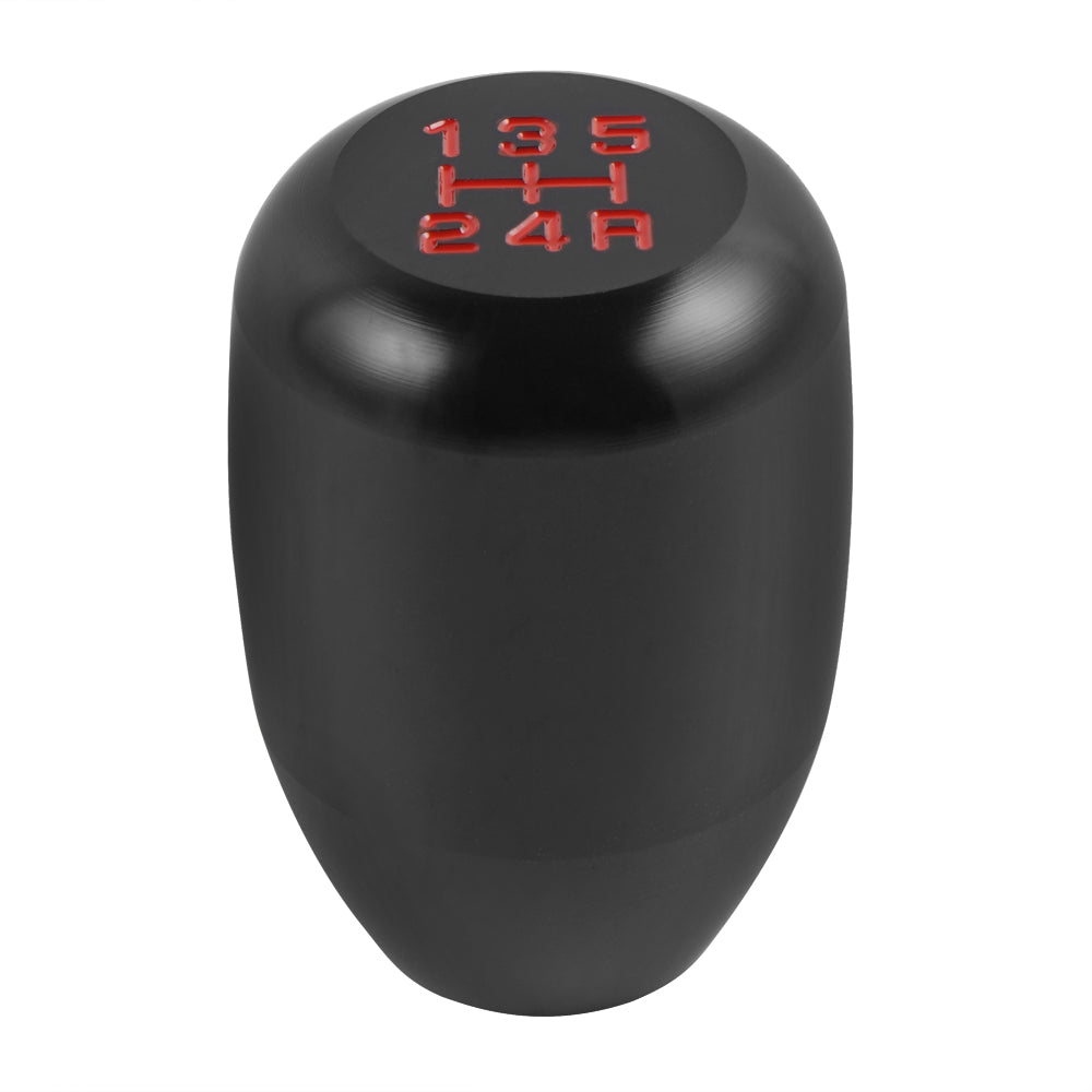 Manual Car Universal 5 Speed Gear Shift Knob Shifter Aluminum Black Lever Stick