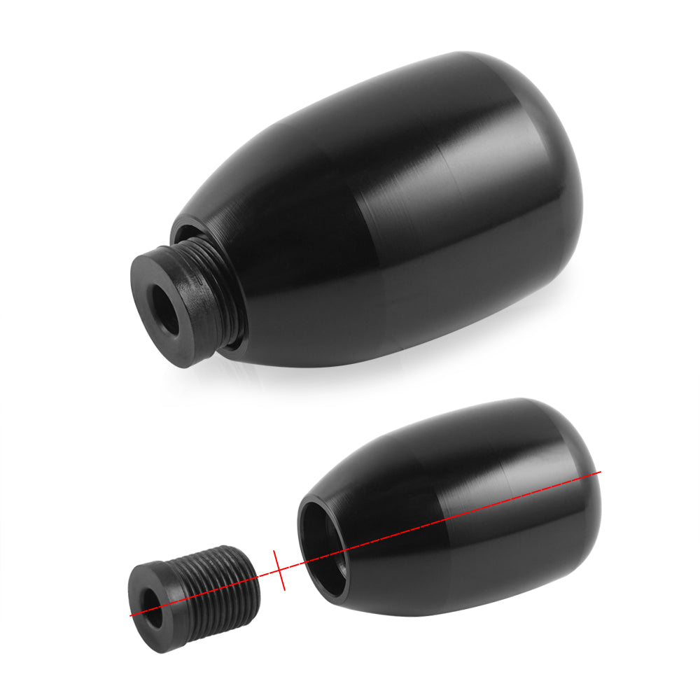 Manual Car Universal 5 Speed Gear Shift Knob Shifter Aluminum Black Lever Stick