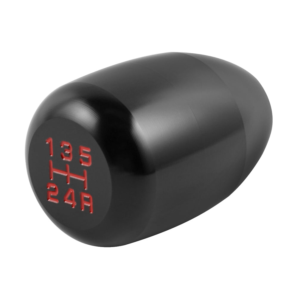 Manual Car Universal 5 Speed Gear Shift Knob Shifter Aluminum Black Lever Stick