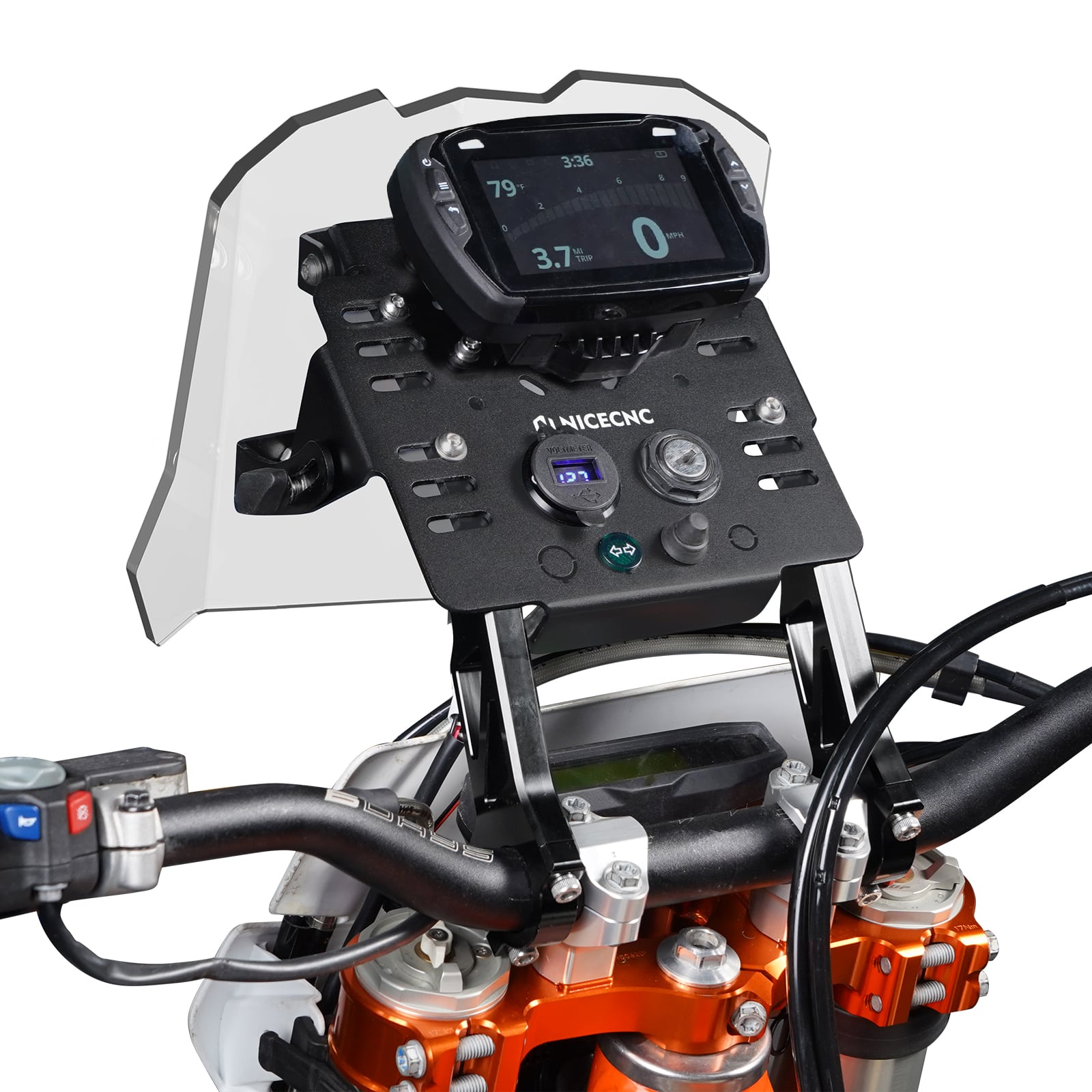 Universal GPS Mount Bracket Mini Fairing Kit For KTM 125-530 SX-F/EXC/XC-F/XC-W Husqvarna 125-501 Honda XR650L Beta GasGas Yamaha Kawasaki