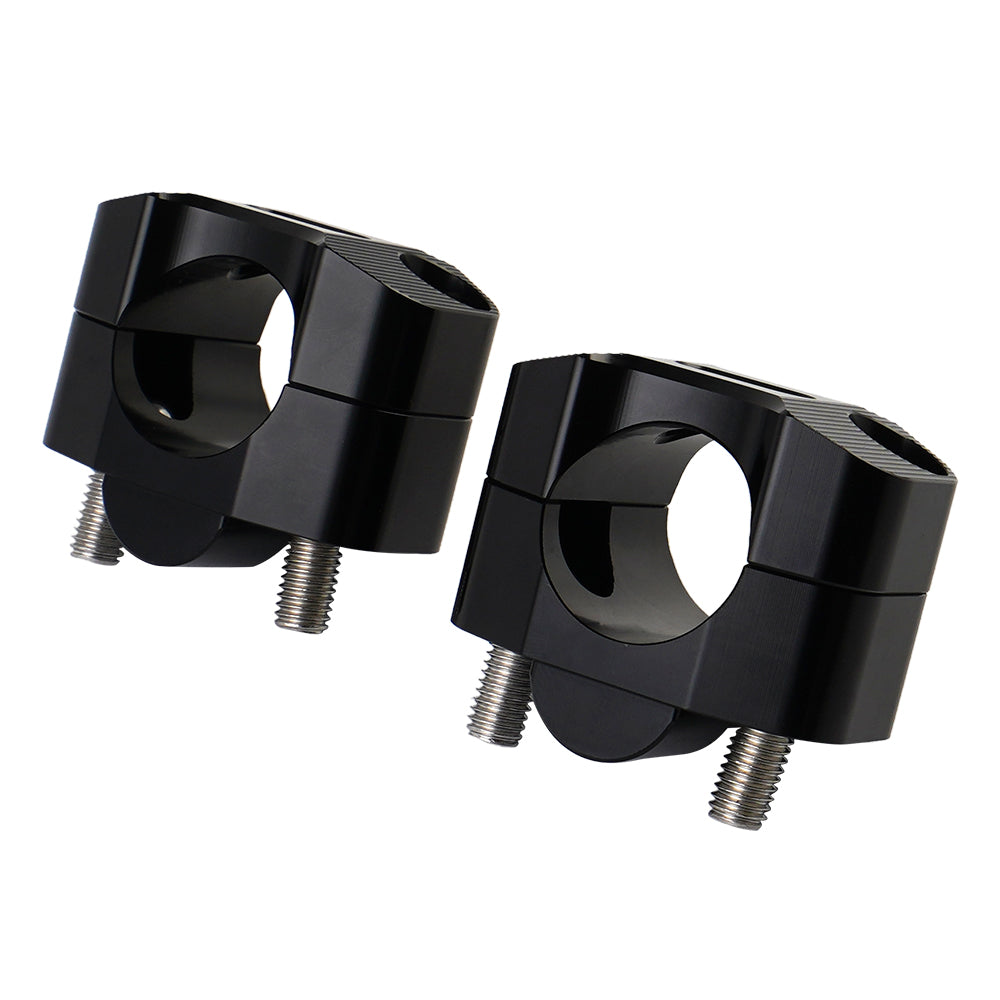Universal Off-Road Motorcycle ATV Handlebar Mounts 7/8" to 1 1/8" Fat Bar Adapter Kit Riser