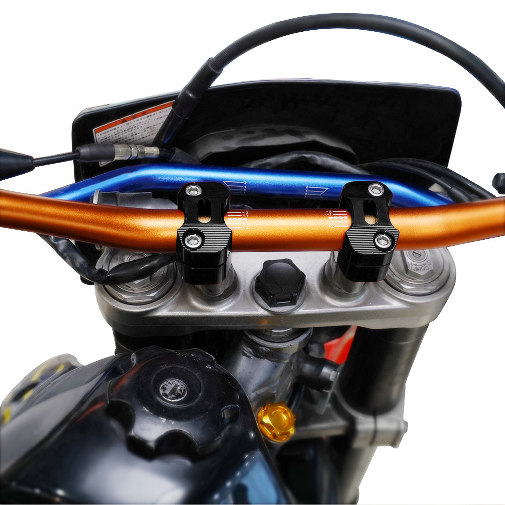 Universal Off-Road Motorcycle ATV Handlebar Mounts 7/8" to 1 1/8" Fat Bar Adapter Kit Riser