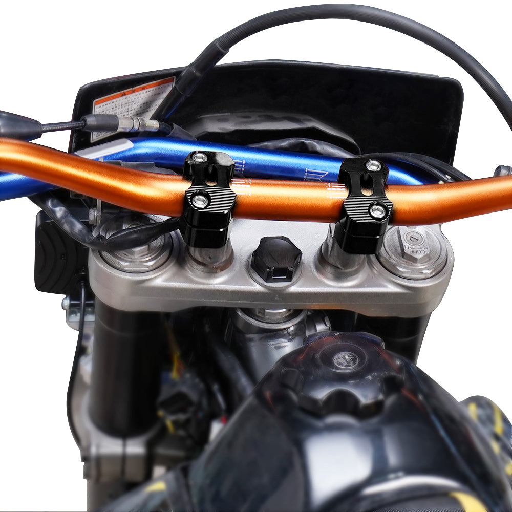 Universal Off-Road Motorcycle ATV Handlebar Mounts 7/8" to 1 1/8" Fat Bar Adapter Kit Riser