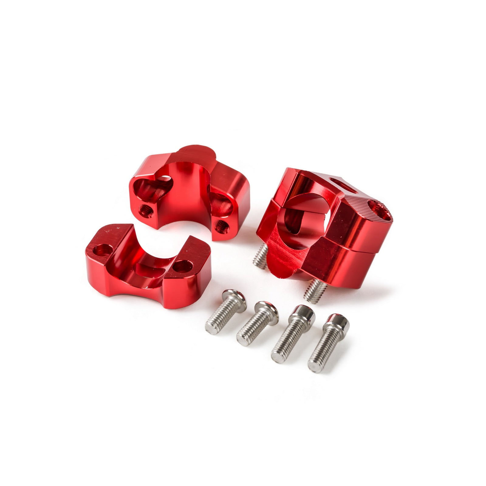 Universal Off-Road Motorcycle ATV Handlebar Mounts 7/8" to 1 1/8" Fat Bar Adapter Kit Riser