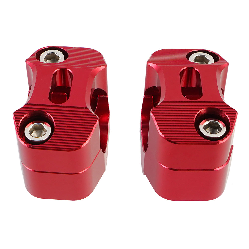 Universal Off-Road Motorcycle ATV Handlebar Mounts 7/8" to 1 1/8" Fat Bar Adapter Kit Riser