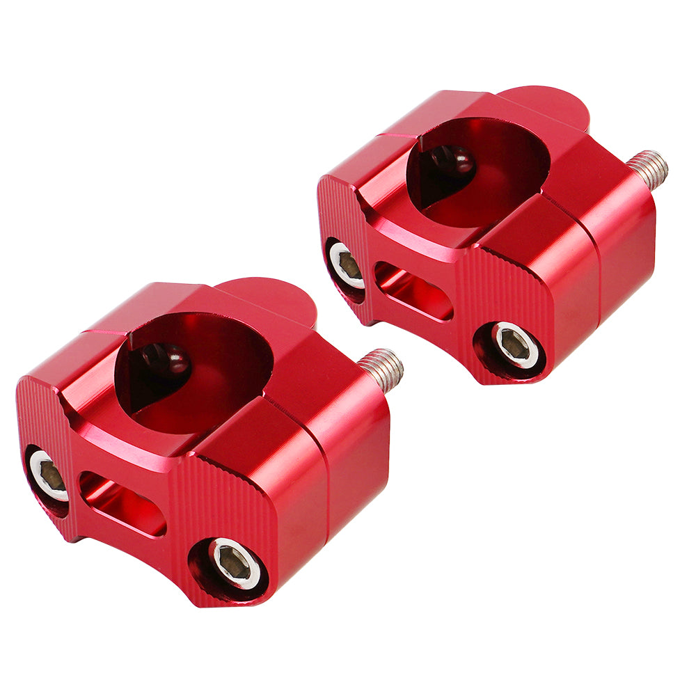 Universal Off-Road Motorcycle ATV Handlebar Mounts 7/8" to 1 1/8" Fat Bar Adapter Kit Riser