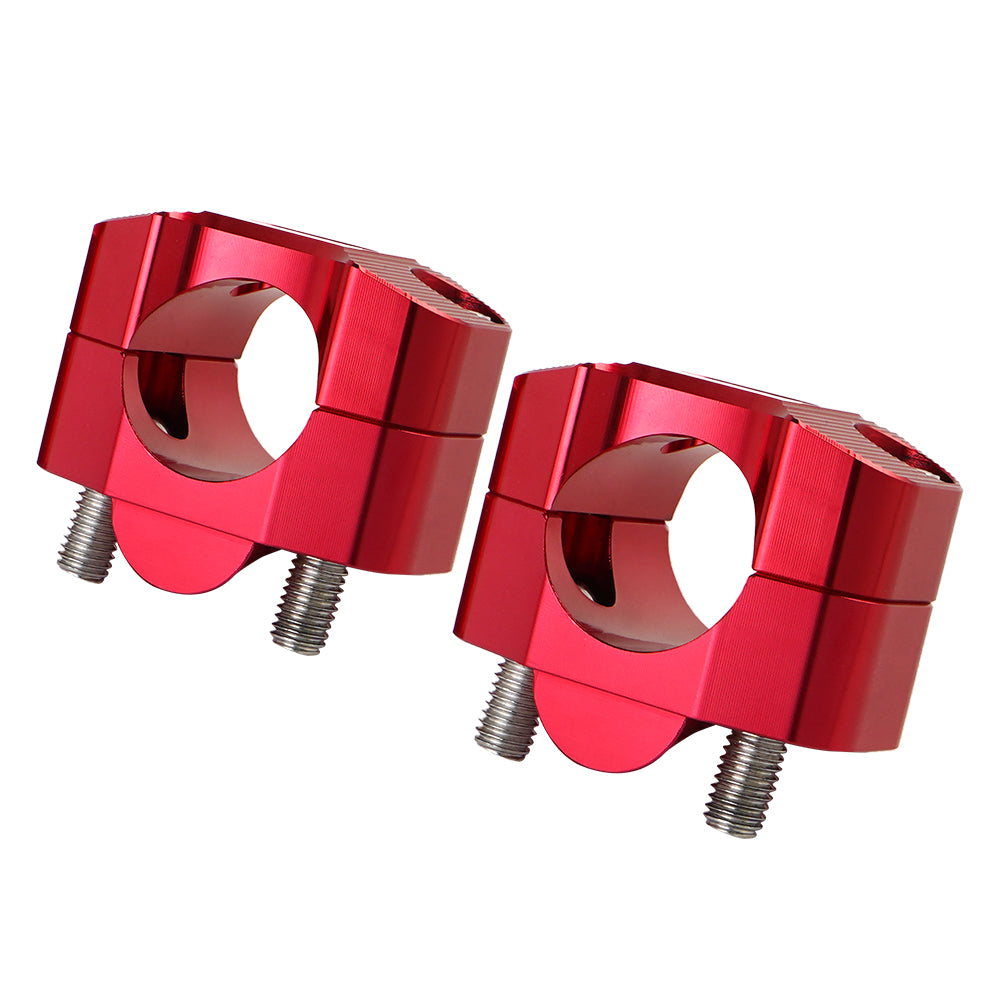Universal Off-Road Motorcycle ATV Handlebar Mounts 7/8" to 1 1/8" Fat Bar Adapter Kit Riser