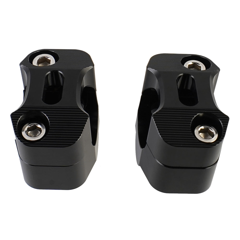 Universal Off-Road Motorcycle ATV Handlebar Mounts 7/8" to 1 1/8" Fat Bar Adapter Kit Riser
