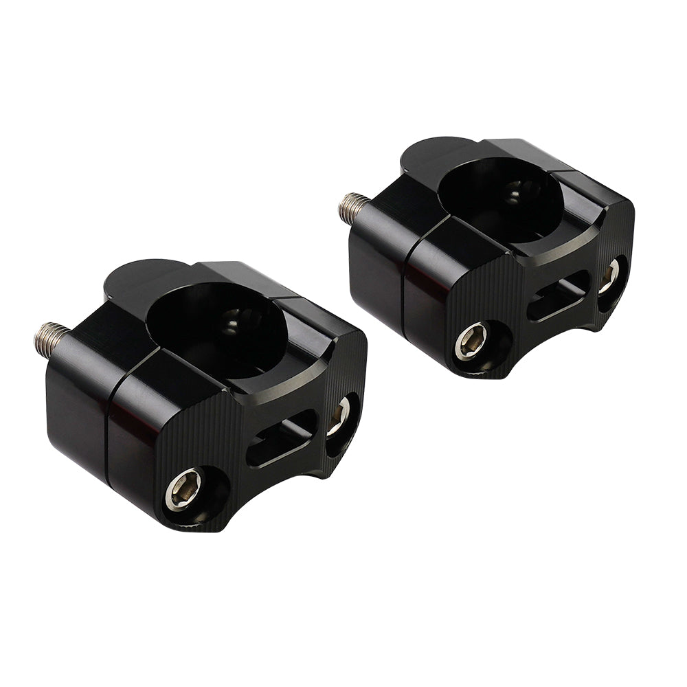 Universal Off-Road Motorcycle ATV Handlebar Mounts 7/8" to 1 1/8" Fat Bar Adapter Kit Riser