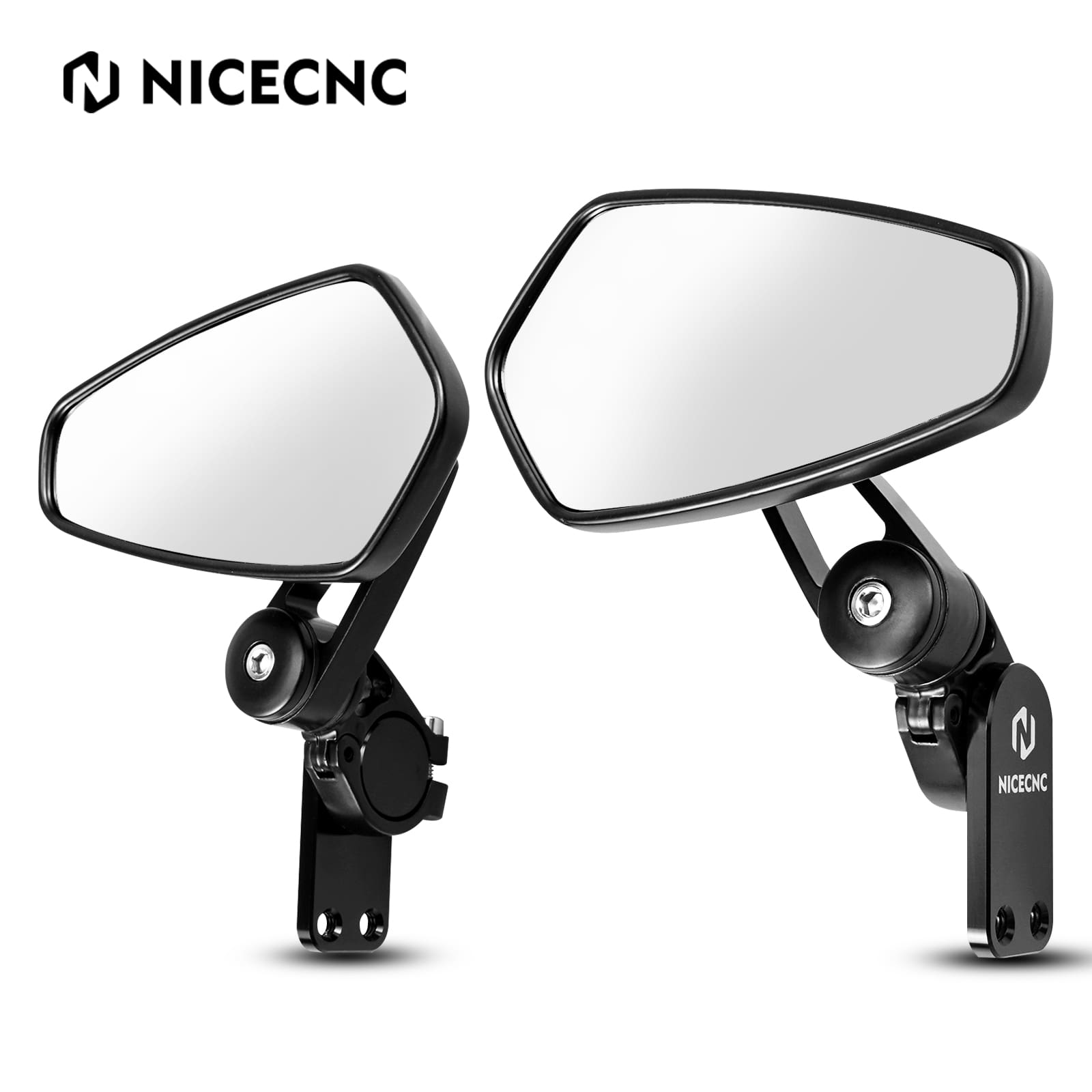 Quick Flip Arrow Folding Mirrors Kits for Universal Motorcycle Hand Guard