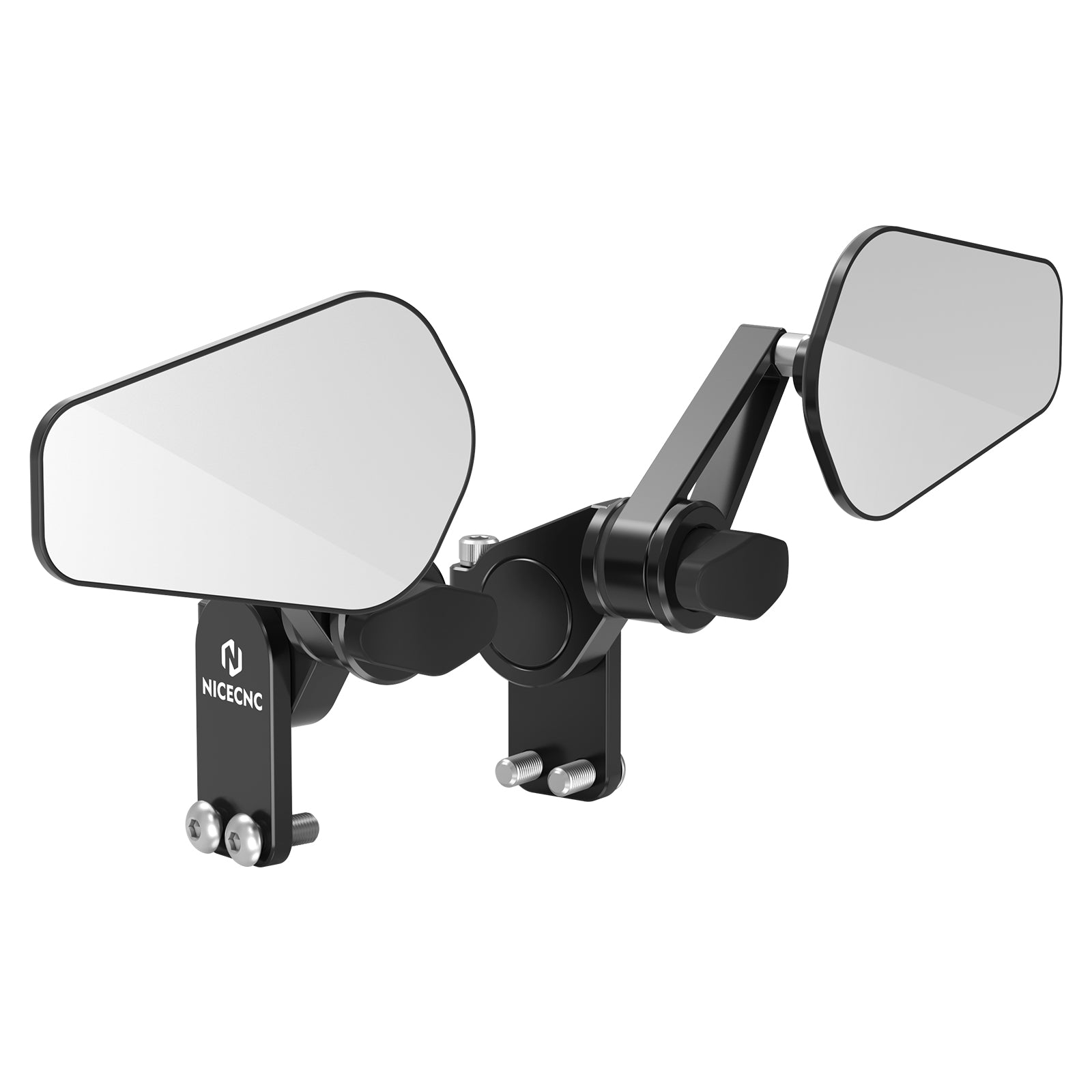 Upgraded Quick Flip Arrow Folding Mirrors Kits For Universal Motorcycle Hand Guard