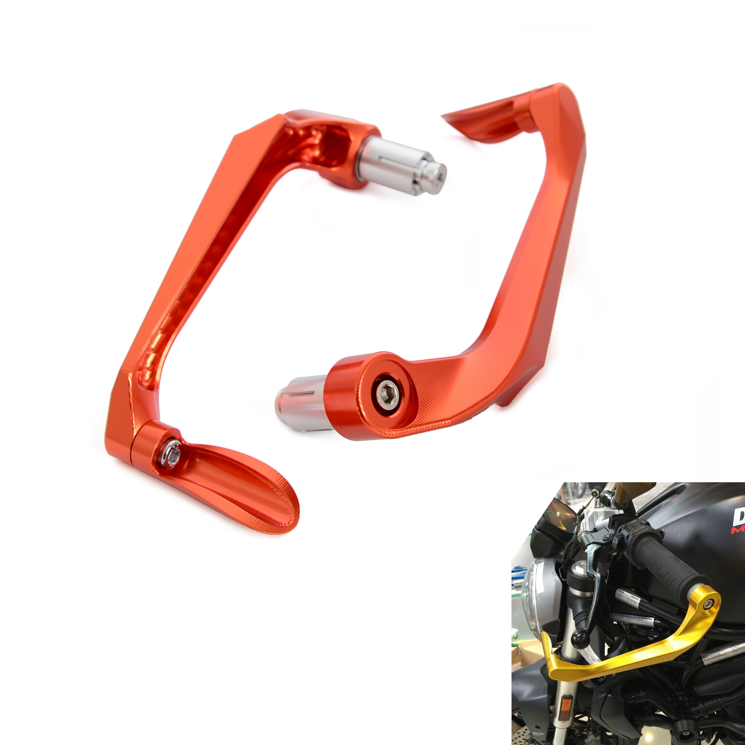 Brake Clutch Lever Guard Bar End Protector Universial for Motorcycle 7/8" Handle