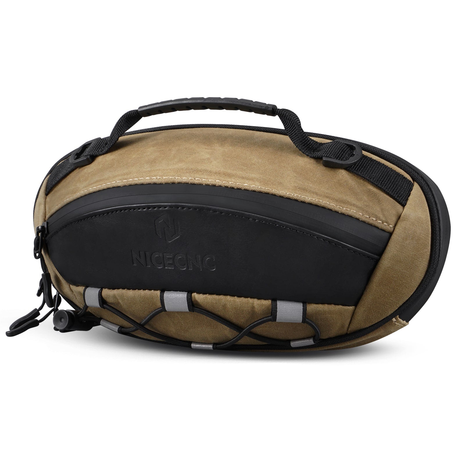 Motorcycle Vintage Waxed Canvas Handlebar Bag Saddle Storage Pouch Luggage