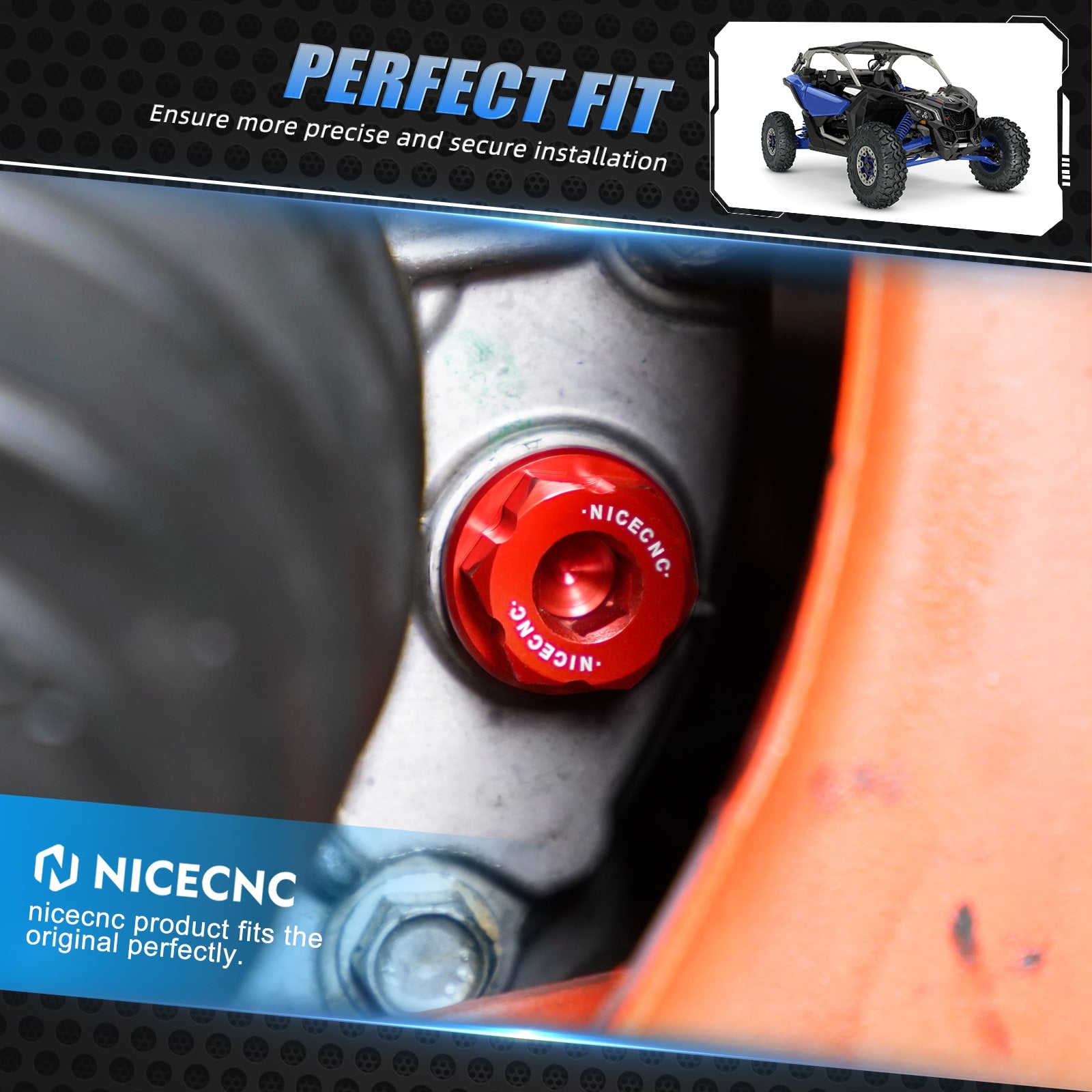 Front Differential Magnetic Oil Drain Plug For Can-Am X3 Defender HD10  Commander 1000R
