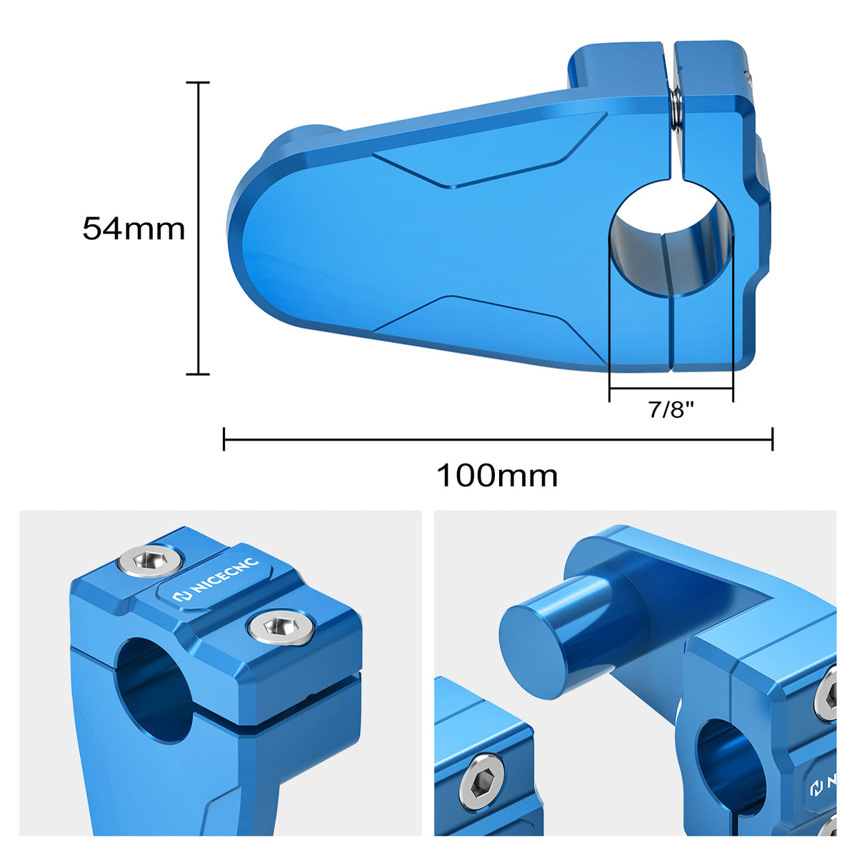 Yamaha Raptor 700 Blaster Banshee Handlebar Risers Mount Clamps