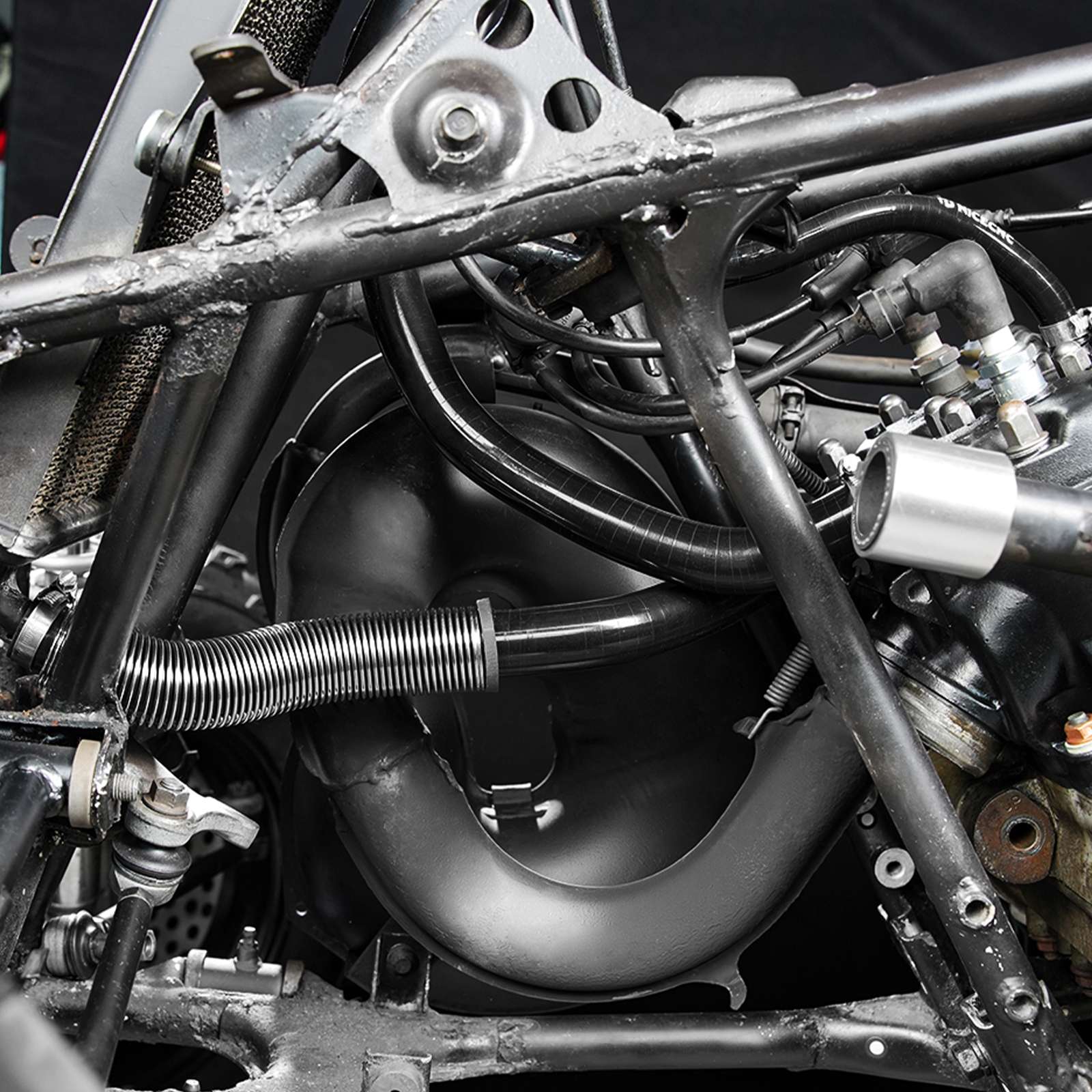 ATV Silicone Radiator Hose Kit w/Heat Shield Adapters For Yamaha Banshee 350 1987-2006