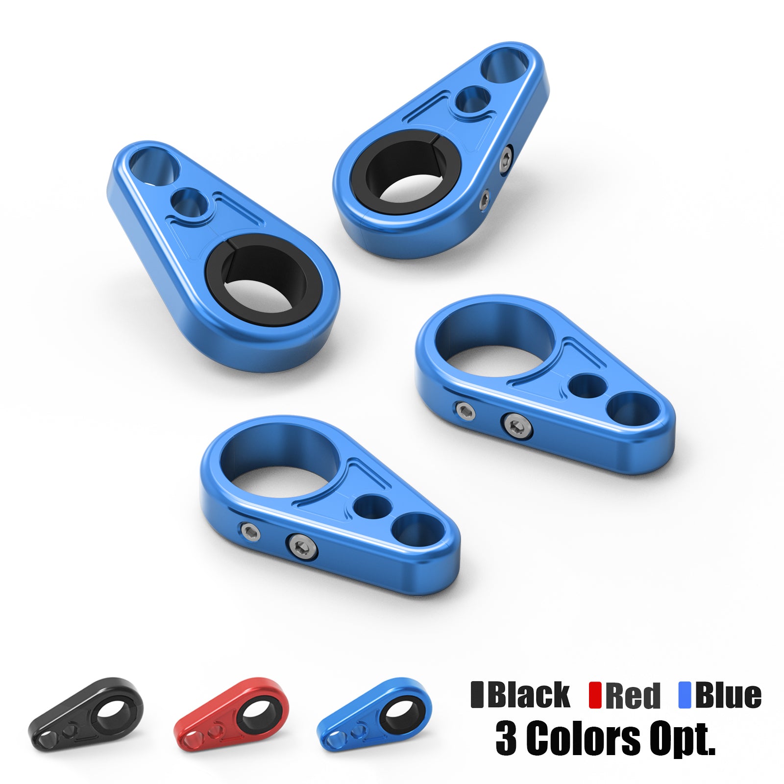 4PCS ATV Brake Line Cable Clamps For Yamaha Grizzly Raptor 700 R YFZ450R