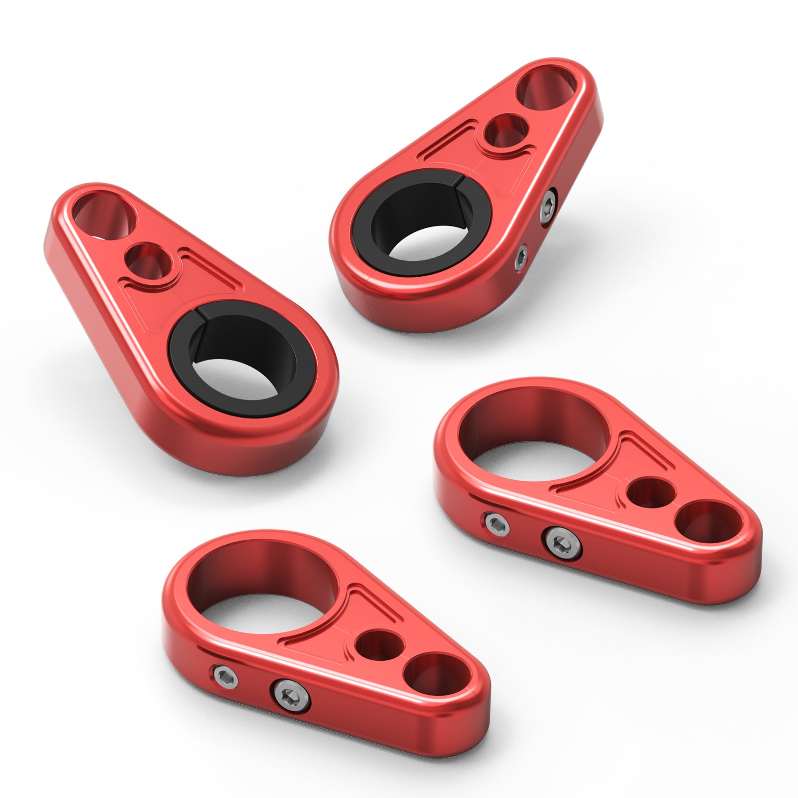 4PCS ATV Brake Line Cable Clamps For Yamaha Grizzly Raptor 700 R YFZ450R