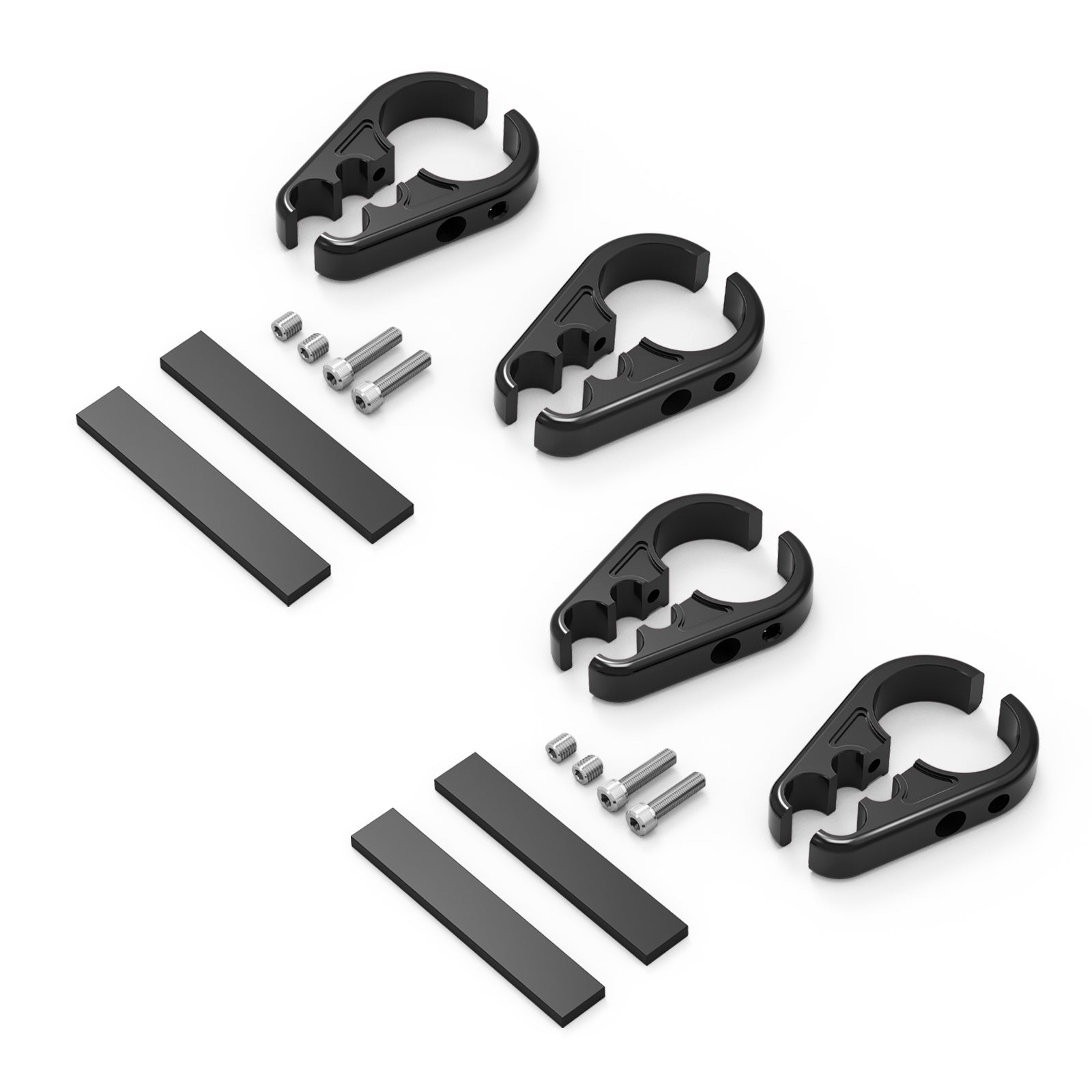 4PCS ATV Brake Line Cable Clamps For Yamaha Grizzly Raptor 700 R YFZ450R