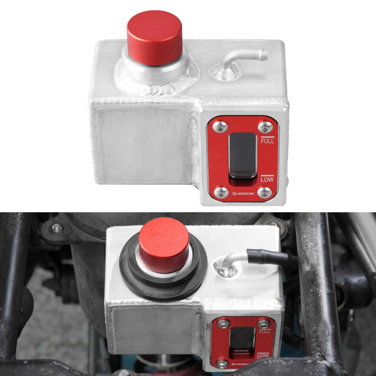 Coolant Reservoir Recovery Tank w/Clear Window For Yamaha Banshee