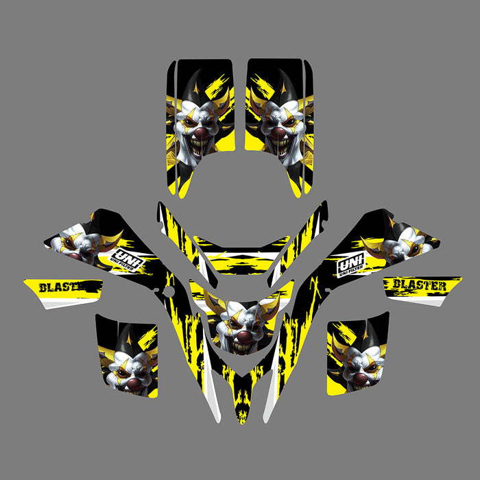 Blaster Graphics Kit ATV Graphics Decals Kit For Yamaha Blaster 200 1988-2006