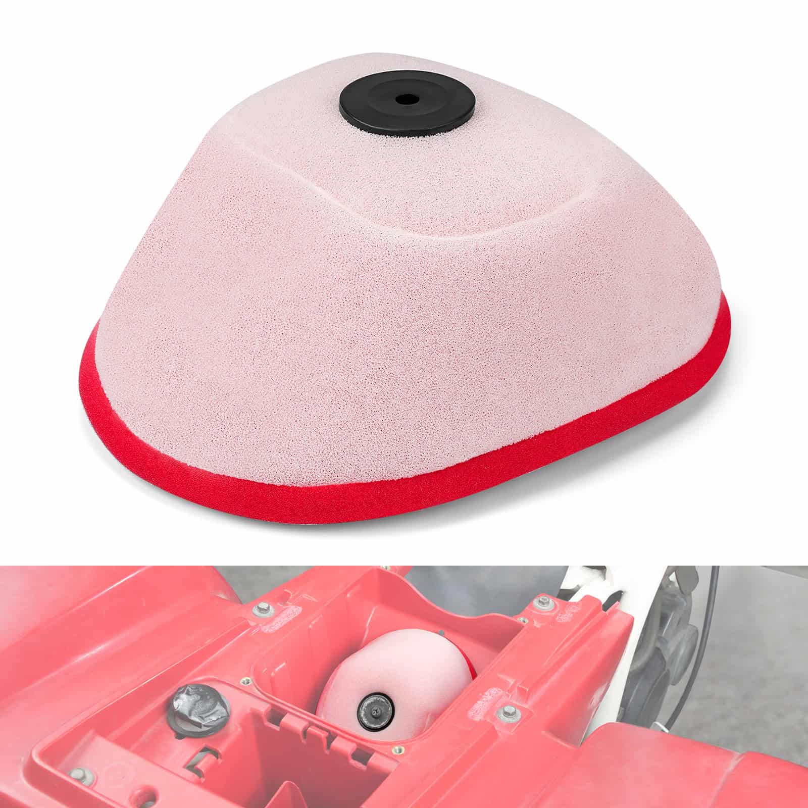 ATV Dual Layer Air Filter Cleaner For Yamaha Blaster 200 Raptor 250 Grizzly 125