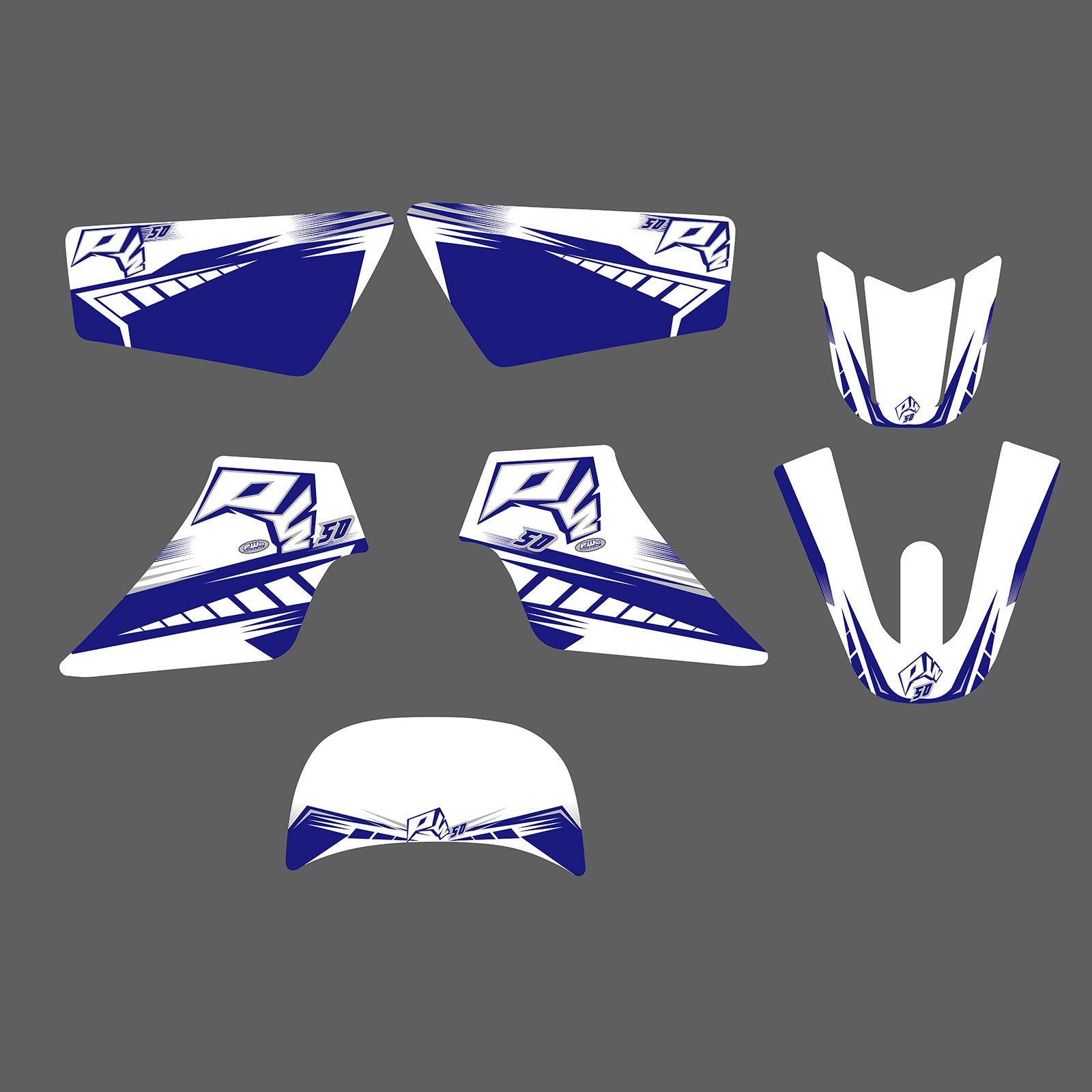 Motorcycle Team Full Graphics Background Sticker Decal Kits For YAMAHA PW50 ALL YEARS