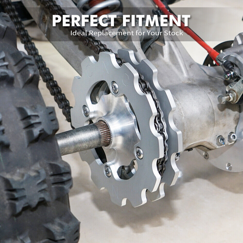 Pair Rear Dual Sprocket Guards Chain Protector For Yamaha Raptor 700 2006-2023