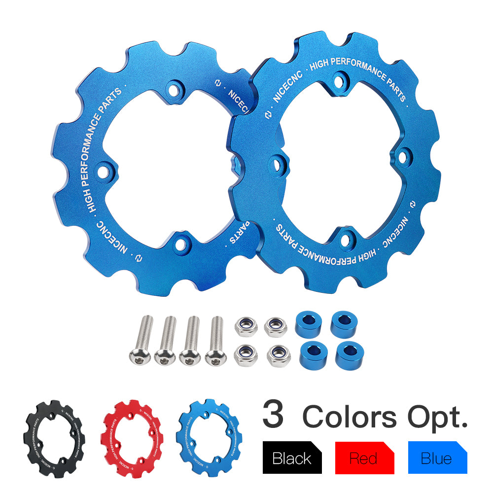 Pair Rear Dual Sprocket Guards Chain Protector For Yamaha Raptor 700 2006-2023