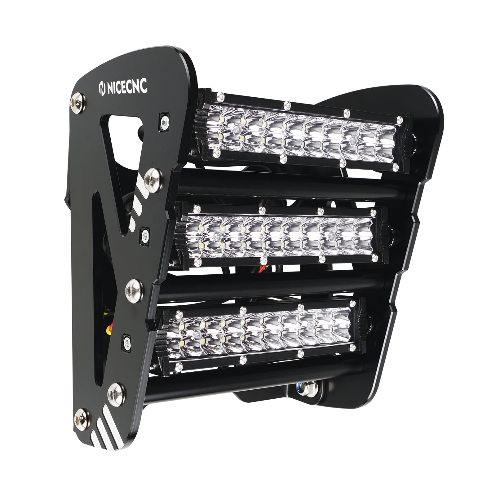 ATV Front Bumper w/60W LED Headlight Light Bar Mount Bracket For Yamaha Raptor 700