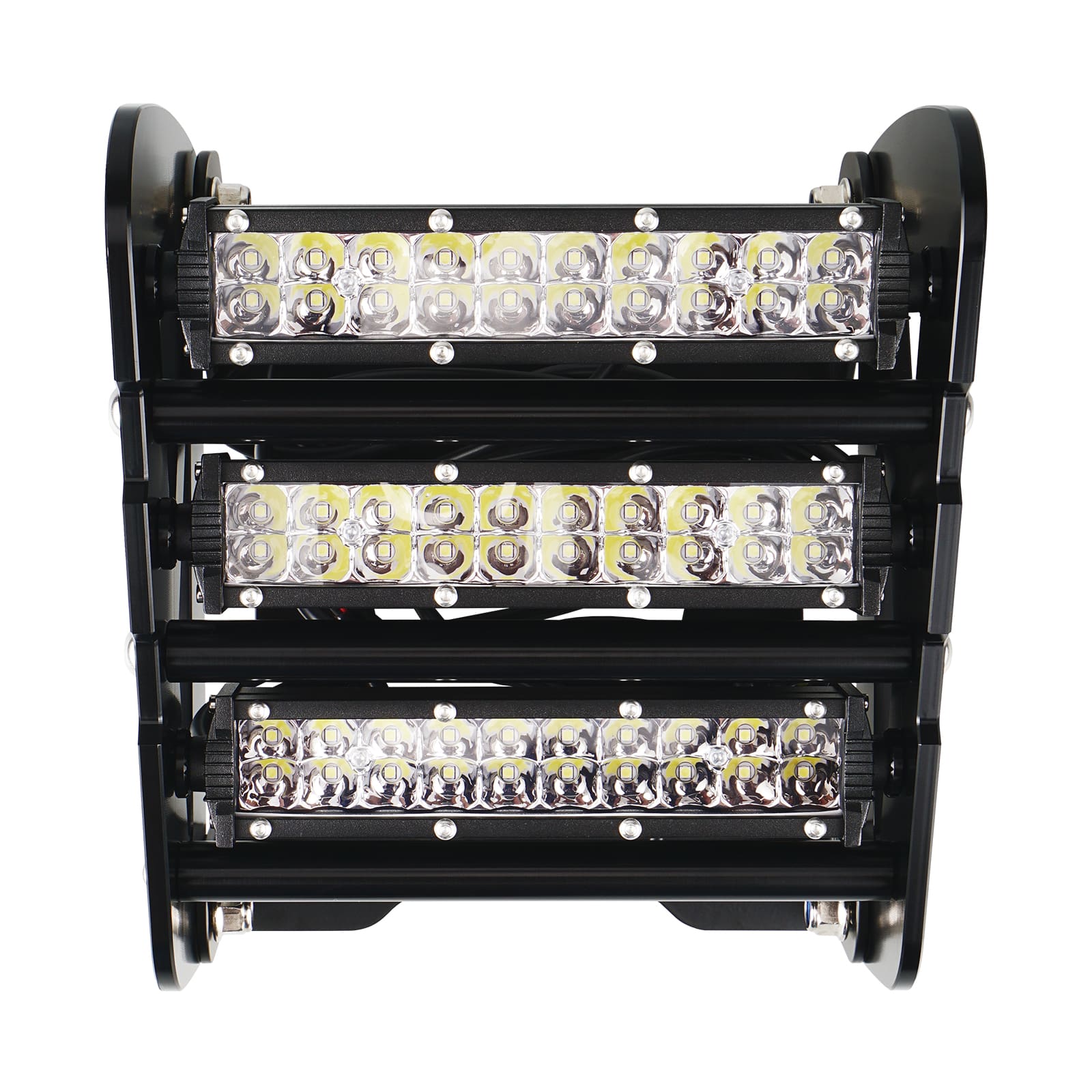 ATV Front Bumper w/60W LED Headlight Light Bar Mount Bracket For Yamaha Raptor 700