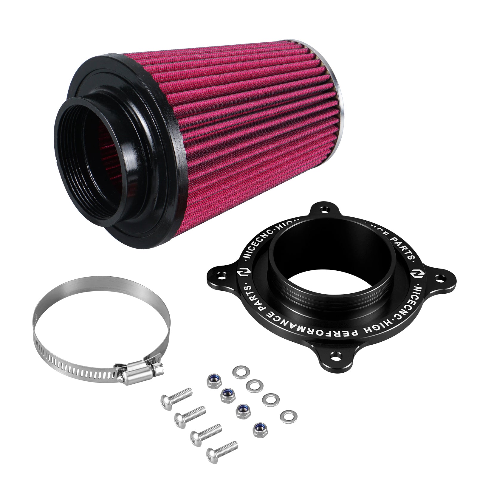 Air Filter With Holder Adapter For Yamaha Raptor 700/700R – CNC Anodized, NICECNC