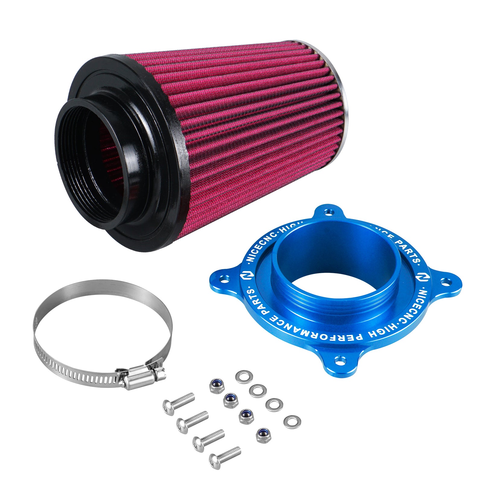 ATV High-Flow Air Filter Intake Cleaner Airbox Lid Cover Kit For Yamaha Raptor 700 R