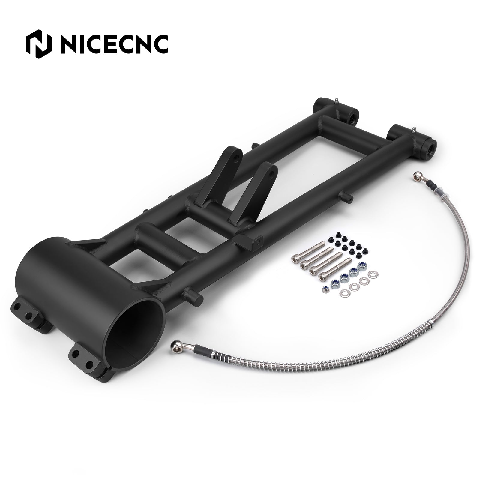 ATV +6" Extended Swingarm & Rear Axle Bearing Carrier Housing For Yamaha Raptor 700 R