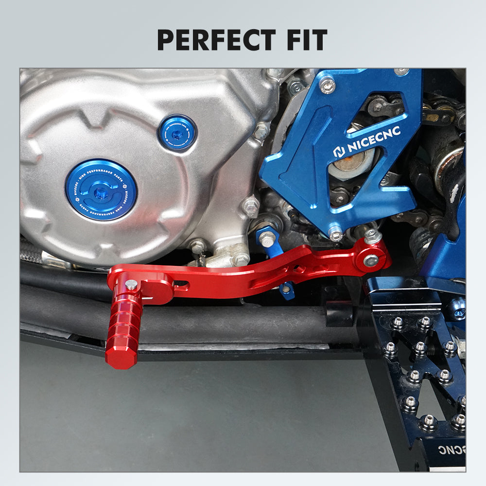 ATV Folding Shift Lever + Adjustable Rear Foot Brake Pedal For Yamaha Raptor 700 R 13-26