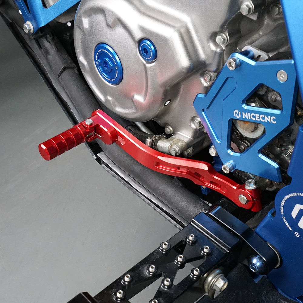 ATV Folding Shift Lever + Adjustable Rear Foot Brake Pedal For Yamaha Raptor 700 R 13-26