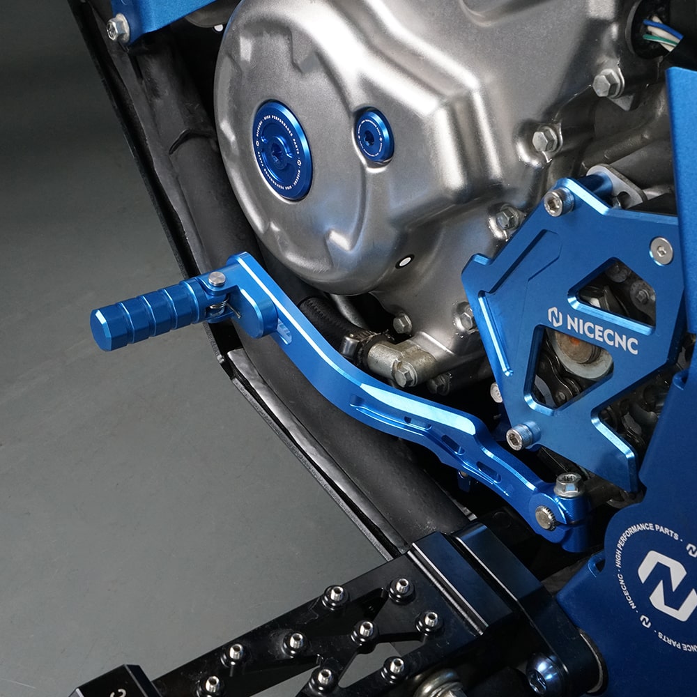 ATV Folding Shift Lever + Adjustable Rear Foot Brake Pedal For Yamaha Raptor 700 R 13-26