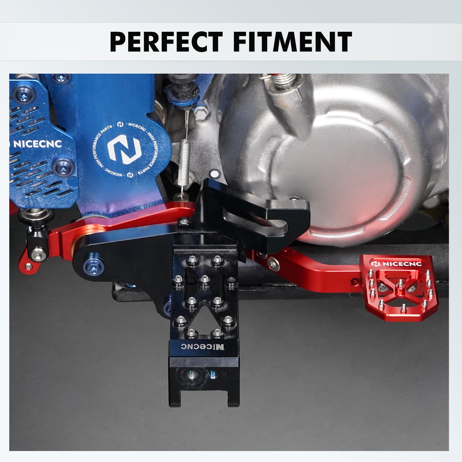 ATV Folding Shift Lever + Adjustable Rear Foot Brake Pedal For Yamaha Raptor 700 R 13-26