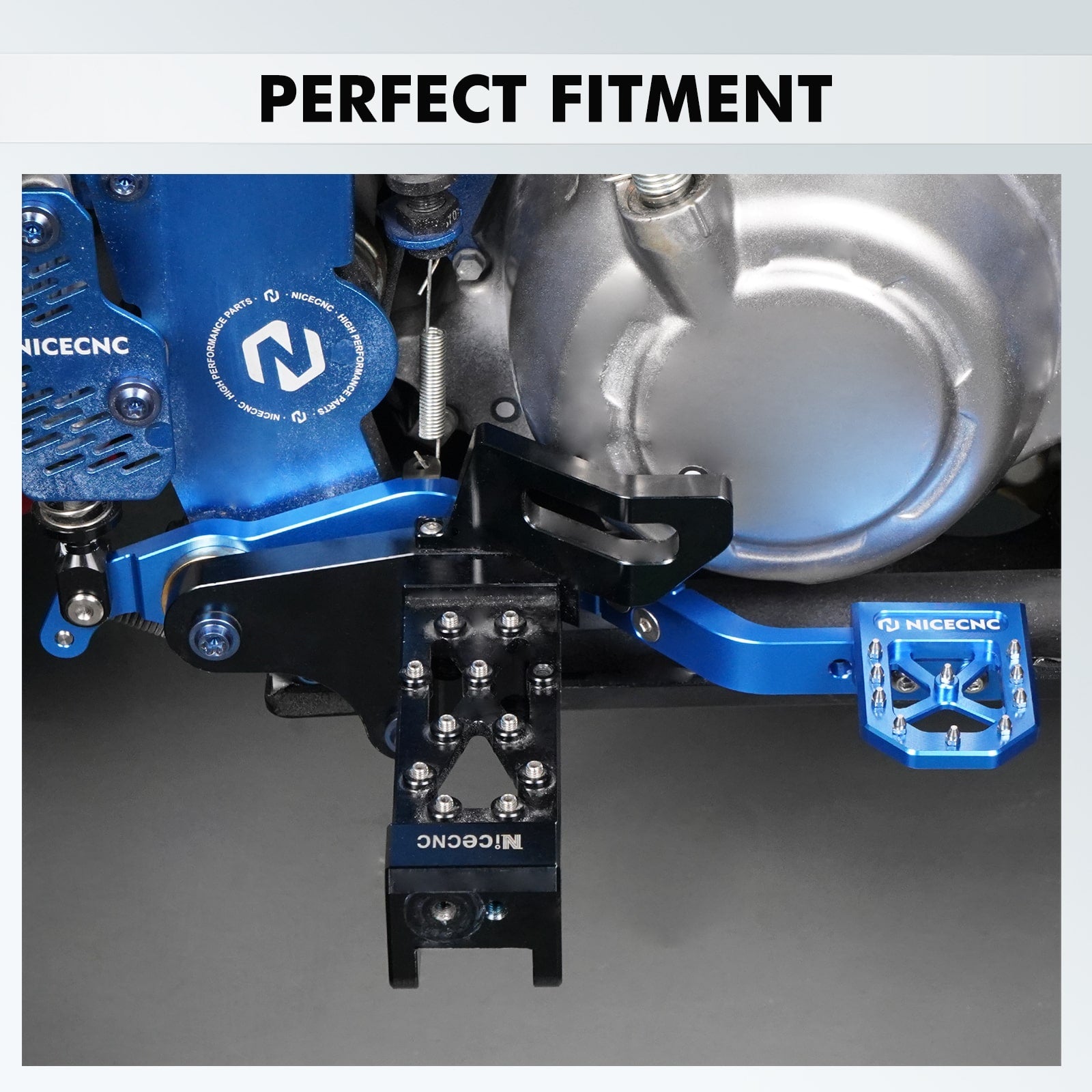 ATV Folding Shift Lever + Adjustable Rear Foot Brake Pedal For Yamaha Raptor 700 R 13-26