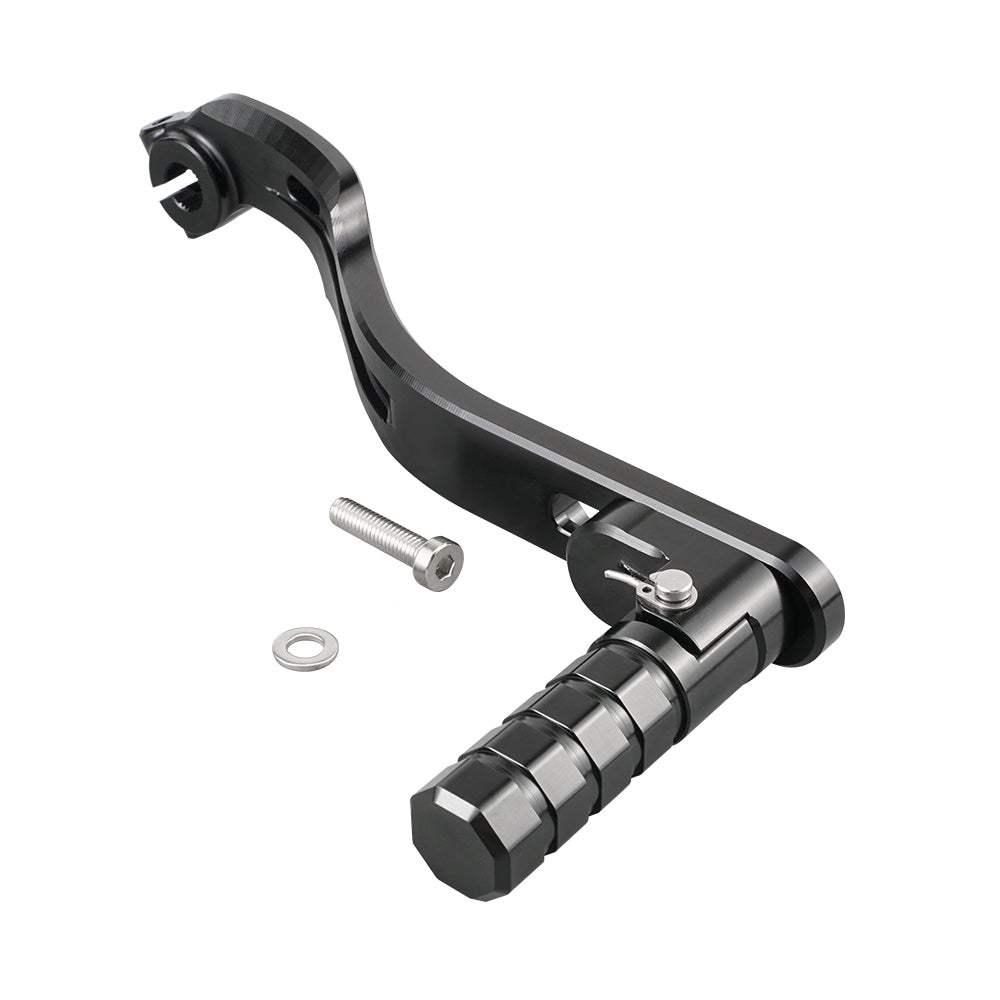 ATV Folding Shift Lever + Adjustable Rear Foot Brake Pedal For Yamaha Raptor 700 R 13-26