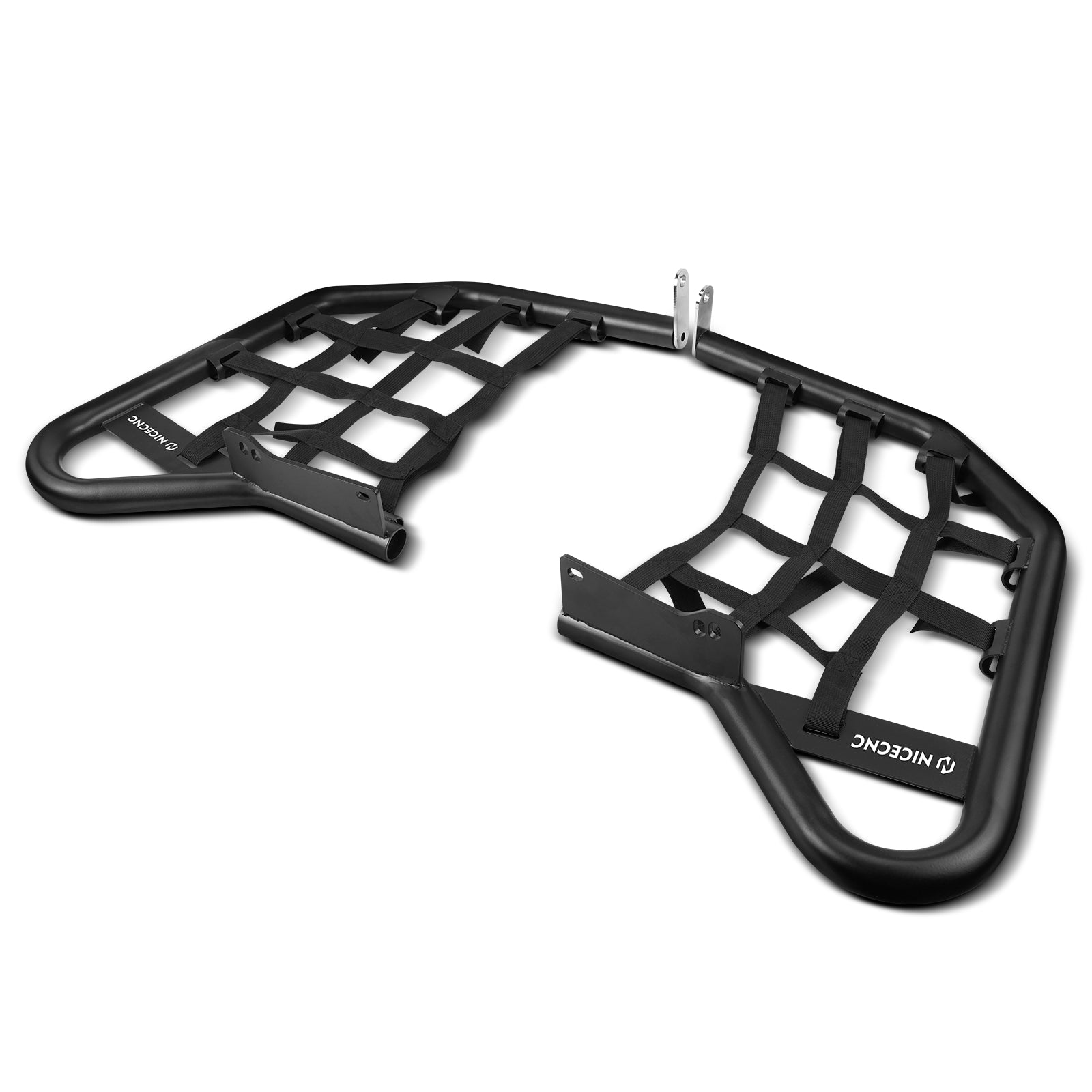 Foot Peg Nerf Bars Heel Guards w/Webbing For Yamaha Raptor 700 R 06-26